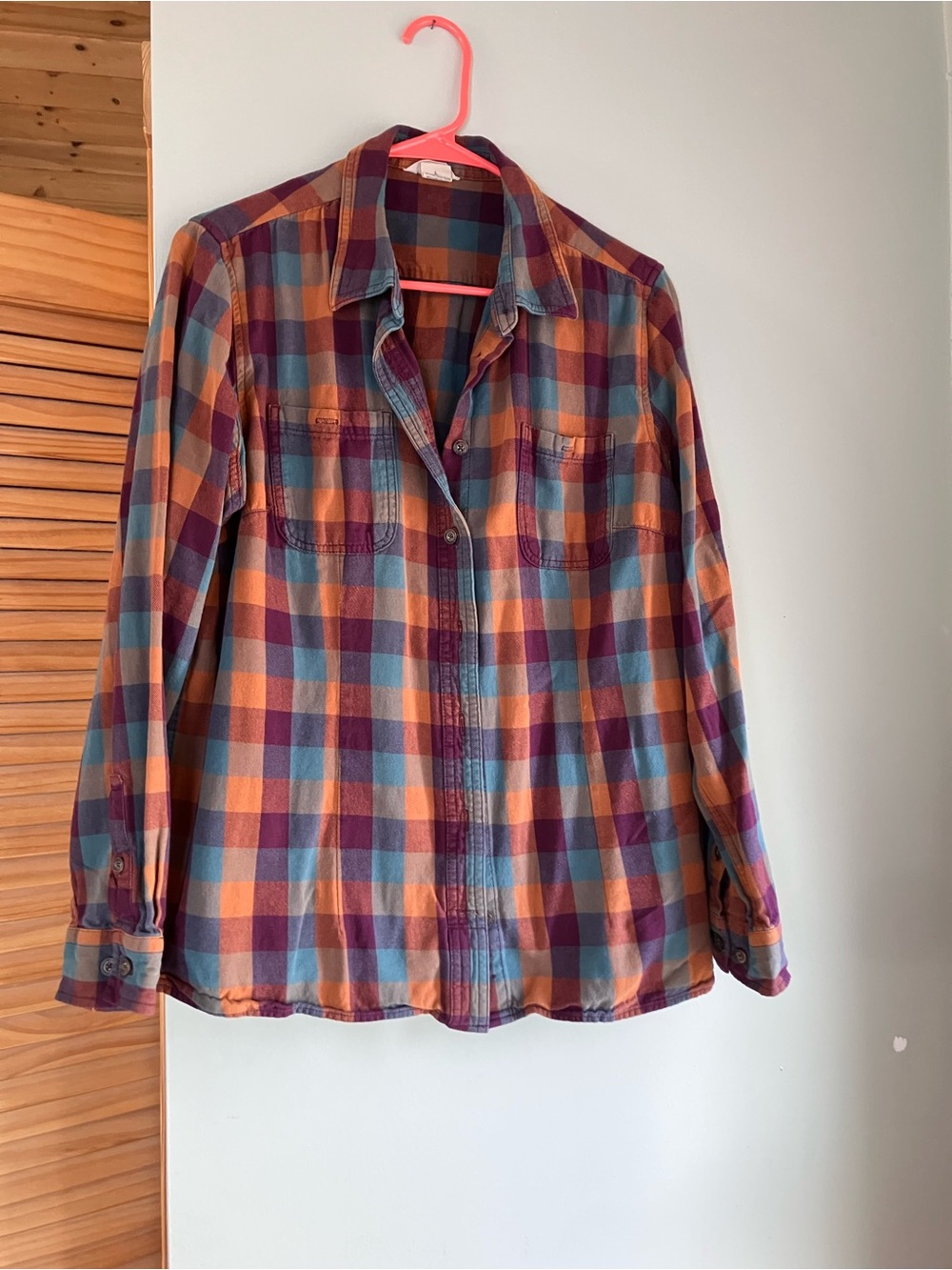 Duluth Trading Co Plaid Button-Down Shirt